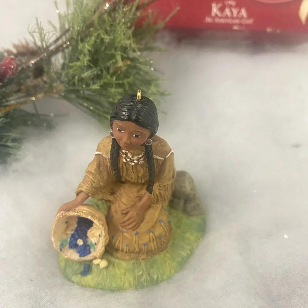 Vtg American Girl Collection Ornament by Hallmark Kaya Traditional Outfit 2002